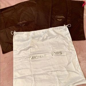 Kate Spade and Michael Kors purse dust bags
